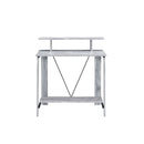 Acme Furniture Nypho 92732 Writing Desk - Antique White & Black IMAGE 3