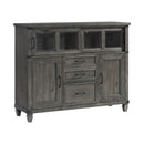 Intercon Furniture Foundry FR-HO-5846-PEW-C Sliding Door Cabinet IMAGE 1