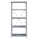 Acme Furniture Jurgen 92907 Bookshelf - Faux Concrete IMAGE 3