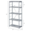 Acme Furniture Jurgen 92907 Bookshelf - Faux Concrete IMAGE 4