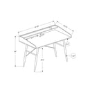 Monarch I 7541 Computer Desk - Grey/Black Metal IMAGE 10