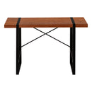 Monarch I 7656 Computer Desk - Cherry/Black Metal IMAGE 2