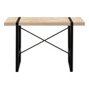 Monarch I 7658 Computer Desk - Natural/Black Metal IMAGE 5