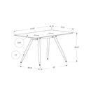Monarch I 1032 Computer Desk - White/Tempered Glass IMAGE 4