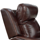 Intercon Furniture Wainwright Power Leather Look Recliner WW-RC-140DPR-RBN-C IMAGE 4