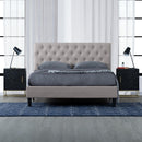 Primo International Griffintown Full Upholstered Platform Bed B3711LIGR0XB4F Griffintown Canning Platform Bed (Full) IMAGE 6