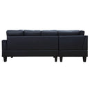 Acme Furniture Jeimmur 56465 Sectional Sofa - Black IMAGE 4
