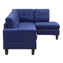 Acme Furniture Jeimmur 56480 Sectional Sofa - Blue IMAGE 3