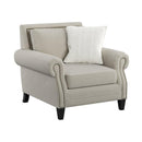 Emerald Home Furnishings Celia Stationary Fabric Chair U3910-02-09 IMAGE 2