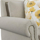 Emerald Home Furnishings Celia Stationary Fabric Chair U3910-02-09 IMAGE 4