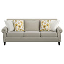 Emerald Home Furnishings Celia Stationary Fabric Sofa U3910-00-09 IMAGE 1