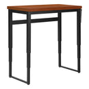 Monarch I 7676 Adjustable Height Computer Desk - Cherry/Black IMAGE 2