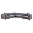 Acme Furniture Wugtyx LV00335 Sectional Sofa - Grey IMAGE 1