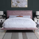 Acme Furniture Metis BD00560EK Eastern King Bed - Pink IMAGE 1
