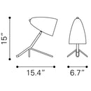 Zuo Jamison 56136 Table Lamp - Green IMAGE 9