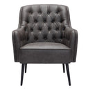 Zuo Tasmania 109054 Accent Chair - Vintage Black IMAGE 3