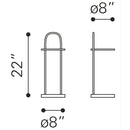 Zuo Christian 109356 Side Table - Black & White IMAGE 8