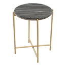 Zuo David 109360 Side Table - Grey & Gold IMAGE 4