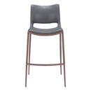 Zuo Ace 109389 Barstool - Dark Grey & Walnut IMAGE 3