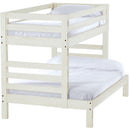 Crate Designs Furniture C4006Q Extra-Long Ladder End Twin Over Full Bunk Bed - Cloud IMAGE 1