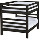 Crate Designs Furniture E4007Q Extra-Long Ladder End Bunk Bed - Espresso IMAGE 1
