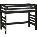 Crate Designs Furniture E4007TA Tall Ladder End Full Loft Bed - Espresso IMAGE 1