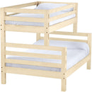 Crate Designs Furniture U4009Q Extra-Long Twin/Double Bunk Bed - Unfinished IMAGE 1