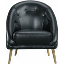 Elements International Trinity Chair W/Gold Legs In Phoenix Black IMAGE 2