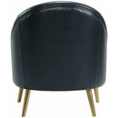 Elements International Trinity Chair W/Gold Legs In Phoenix Black IMAGE 4