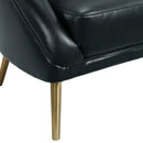 Elements International Trinity Chair W/Gold Legs In Phoenix Black IMAGE 6
