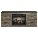 Signature Design by Ashley Trinell EW0446W8 TV Stand with Electric Fireplace IMAGE 2