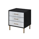 Acme Furniture Myles AC00842 Nightstand - Black & Silver IMAGE 2