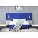 Acme Furniture Damazy BD00972EK Eastern King Bed - Blue IMAGE 1