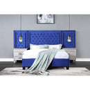 Acme Furniture Damazy BD00973Q Eastern Queen Bed - Blue IMAGE 5