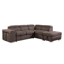 Acme Furniture Acoose LV01025 Sectional Sofa - Brown IMAGE 2