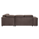 Acme Furniture Acoose LV01025 Sectional Sofa - Brown IMAGE 5