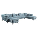 Acme Furniture Atronia LV01161 Sectional Sofa - Deep Green IMAGE 2