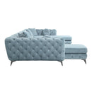 Acme Furniture Atronia LV01161 Sectional Sofa - Deep Green IMAGE 4