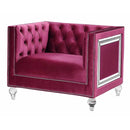 Acme Furniture Heibero LV01402 Chair - Burgundy IMAGE 1