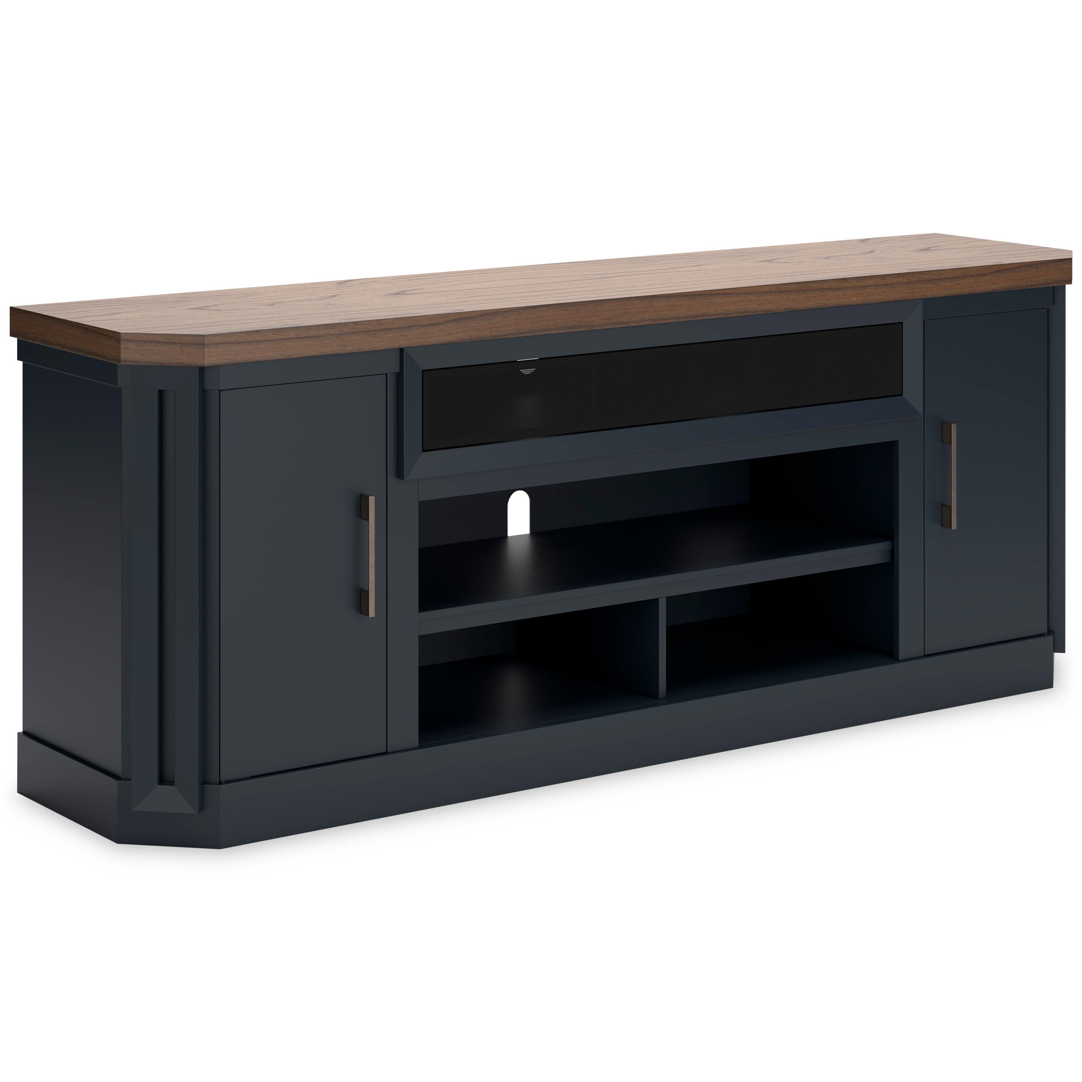 Signature Design by Ashley Landocken W402-68 XL TV Stand with Fireplac