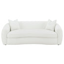 Coaster Furniture Isabella 509871 Faux Sheepskin Upholstered Sofa - Natural IMAGE 2