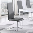 Coaster Furniture Montclair 100515GRY Upholstered Dining Side Chair - Grey (Set of 4) IMAGE 2