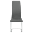 Coaster Furniture Montclair 100515GRY Upholstered Dining Side Chair - Grey (Set of 4) IMAGE 3