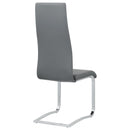 Coaster Furniture Montclair 100515GRY Upholstered Dining Side Chair - Grey (Set of 4) IMAGE 8