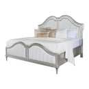 Coaster Furniture Evangeline 223391Q Wood Queen LED Panel Bed - Silver Oak IMAGE 1