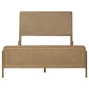 Coaster Furniture Arini 224300Q Rattan Queen Panel Bed - Sand Wash and Natural Cane IMAGE 3