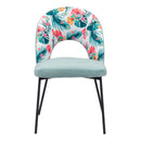 Zuo Bethpage 109367 Dining Chair - Multicolor Print & Green IMAGE 3