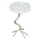Zuo Joel 109560 Side Table - White & Silver IMAGE 3