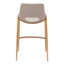 Zuo Desi 109733 Counter Stool - Beige & Gold IMAGE 4
