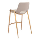 Zuo Desi 109733 Counter Stool - Beige & Gold IMAGE 5